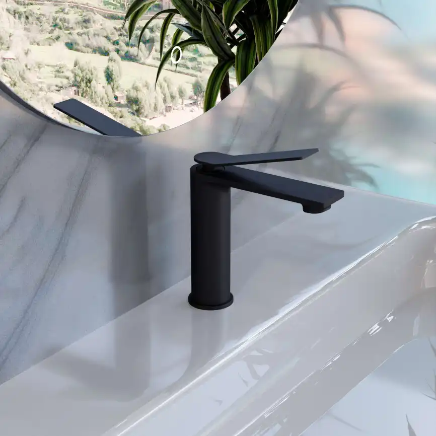 Смеситель для раковины Vincea Verse VBF-2VE1MB однорычажный, матовый черный фото 1