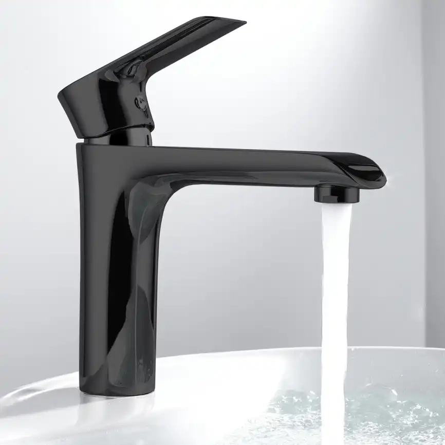 Смеситель для раковины Vincea Esse VBF-1E1MB однорычажный, черный фото 1