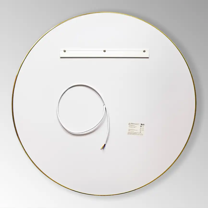 Зеркало с подсветкой AVS AZ 80 см Антипар Брашированное золото фото 11