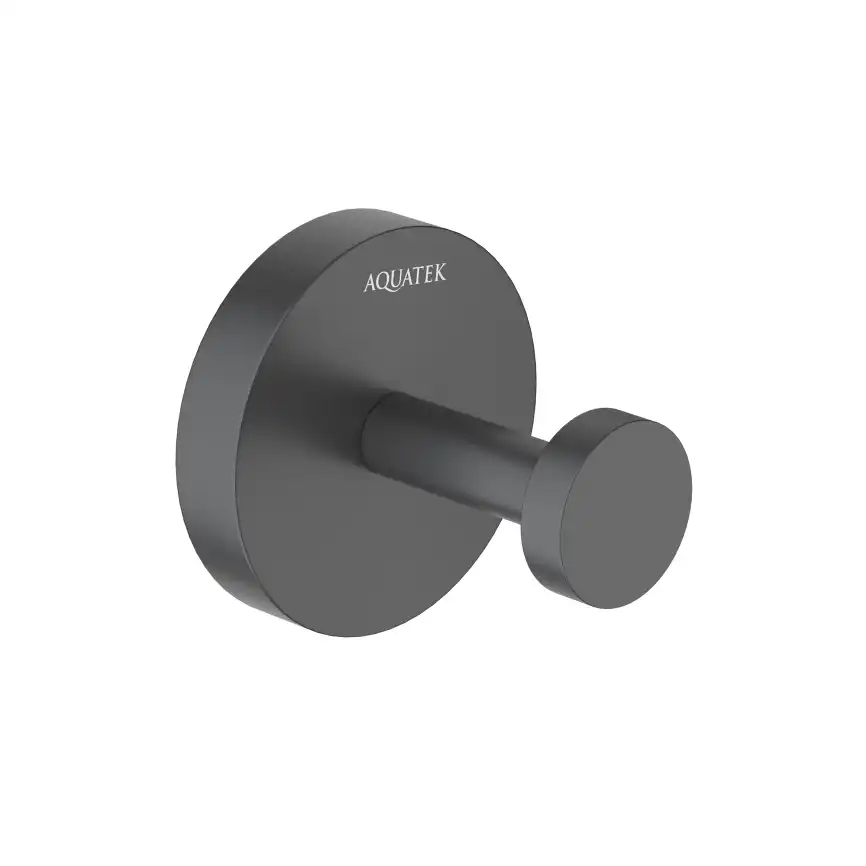 Крючок для полотенец Aquatek Бетта AQ4601MB, Черный матовый фото 1