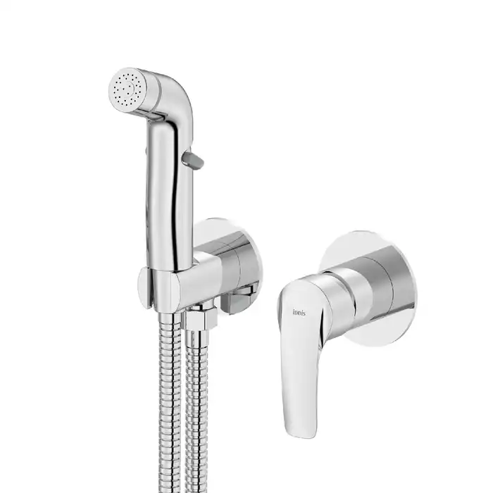 Гигиенический душ со смесителем IDDIS Ray RAYSBR2i08 встраиваемый цвет, Глянцевый хром фото 1