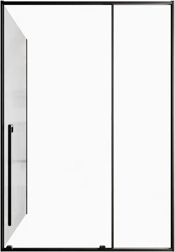 Душевой уголок Allen Brau Fantasy 140x80 3.11008.31 + 3.11012.31 черный матовый фото 3