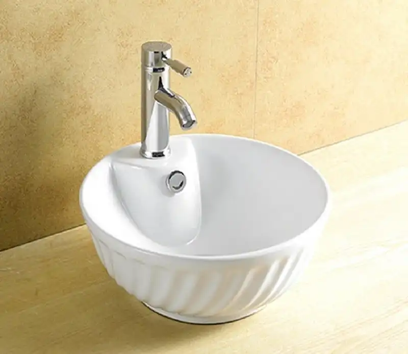 Раковина накладная CeramaLux 405х405х160 9074, цвет Белый фото 6