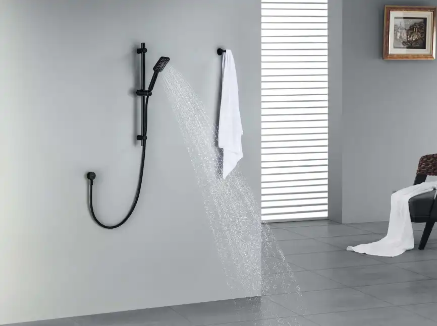 Душевой гарнитур Aquatek ЛИРА AQ2018MB, Черный матовый фото 5