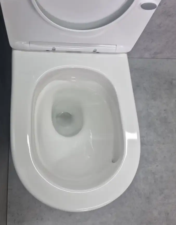 Унитаз напольный Ceramalux TR2176-1 TORNADO, безободковый (Система смыва торнадо) фото 6