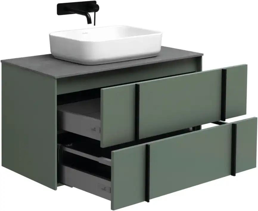 Тумба под раковину Allen Brau Reality 90 1.32006.CGM олива матовый фото 11