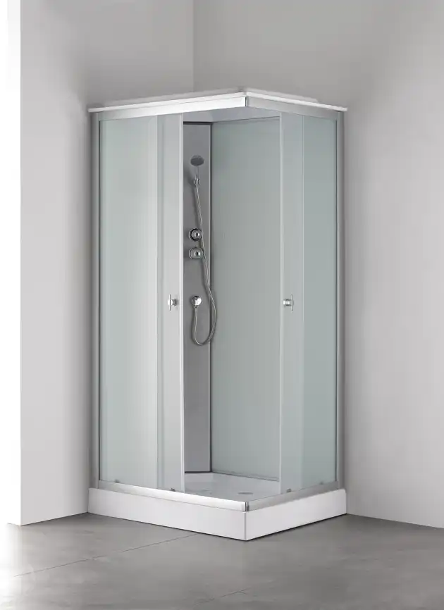 Душевая кабина Loranto 100х80 CS-5180-13L F, низкий поддон, цвет профиля сатин фото 19
