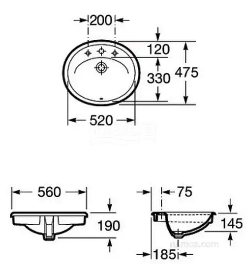 Раковина Roca Adora 56x47 327203000 фото 3