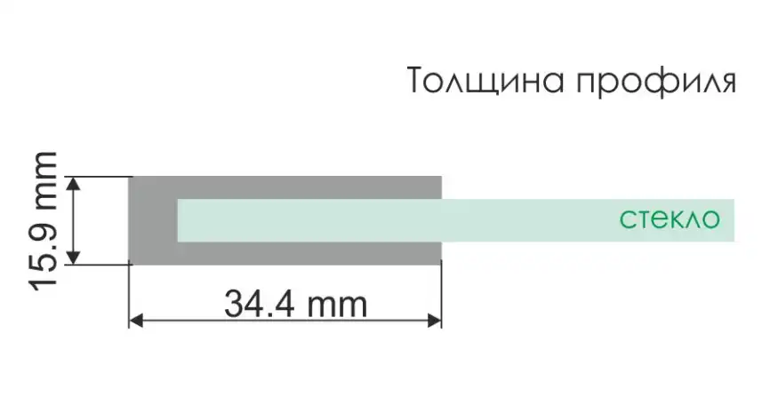 Шторка для ванны WasserKRAFT Berkel 48P 80 см, 48P01-80LM, профиль Хром, стекло Матовое фото 4