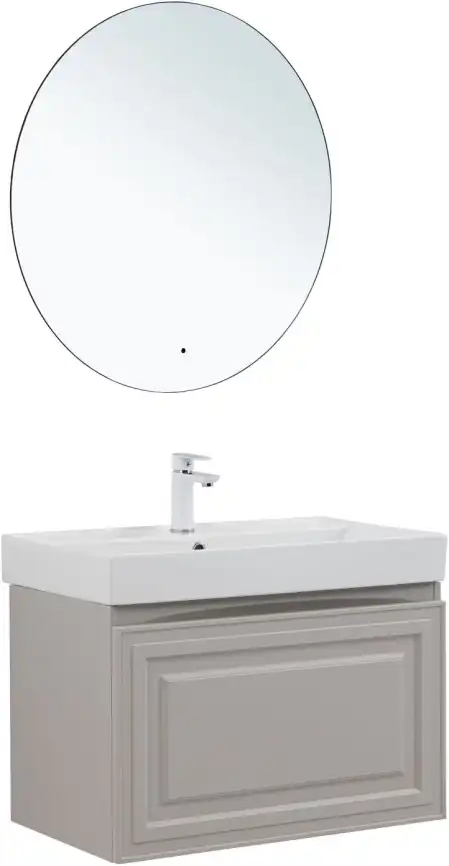 Тумба под раковину Aquanet Агата 75 бежевый, 345487 фото 7