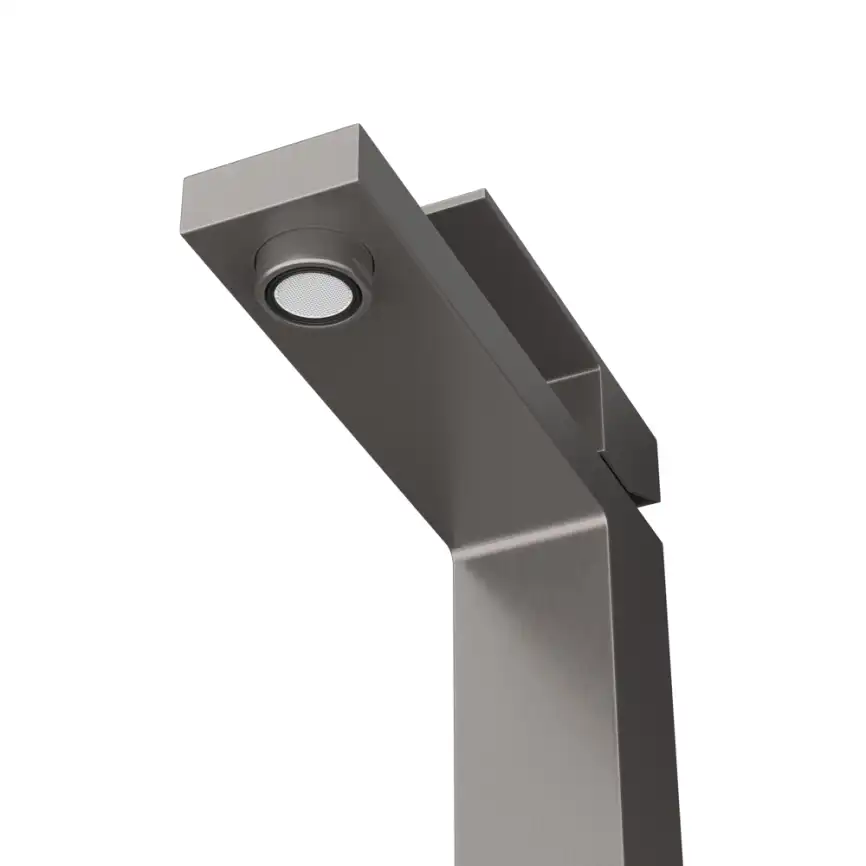 Смеситель для раковины Cezares SLIDER-LS-GM, Оружейная сталь фото 3