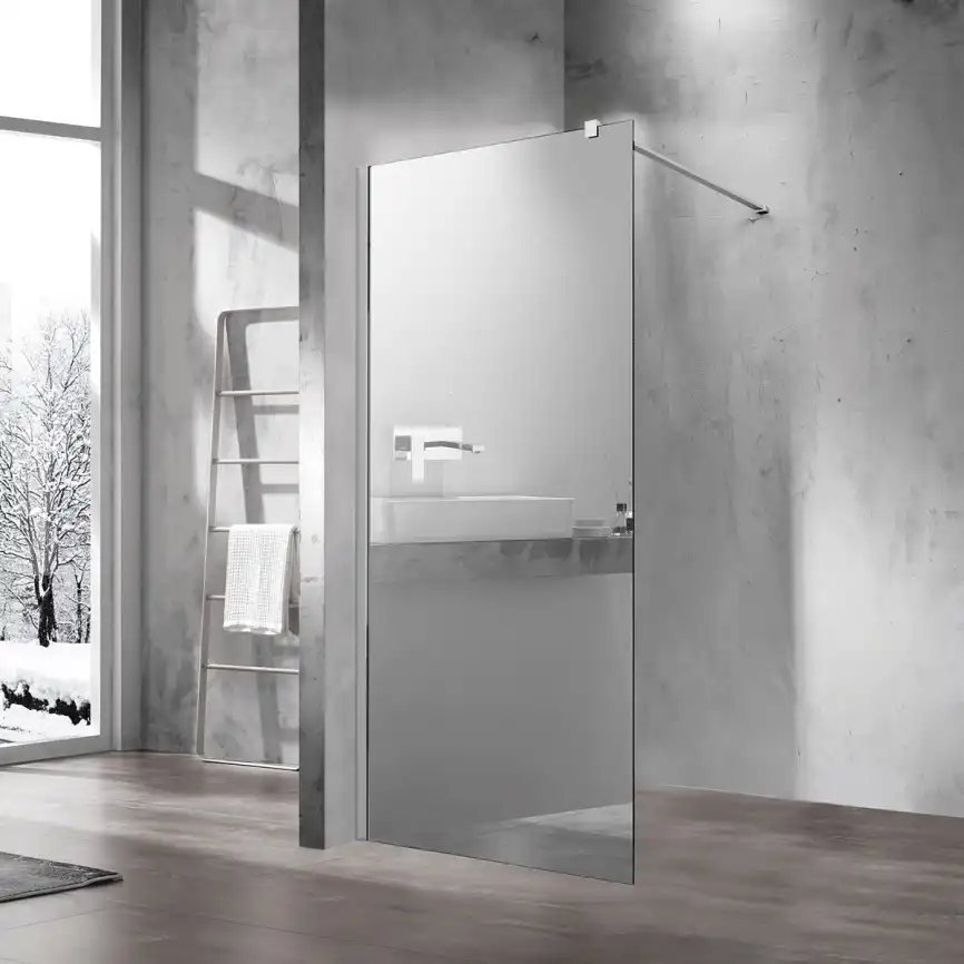 Душевая перегородка Vincea Walk in 90 VSW-1H900MR, профиль хром, стекло зеркальное фото 1