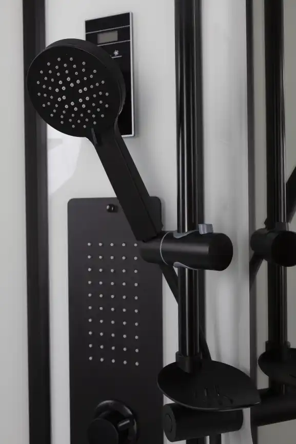 Душевая кабина Niagara Premium 90х90х210 NG-6901-01GBLACK низкий поддон, с гидромассажем фото 6