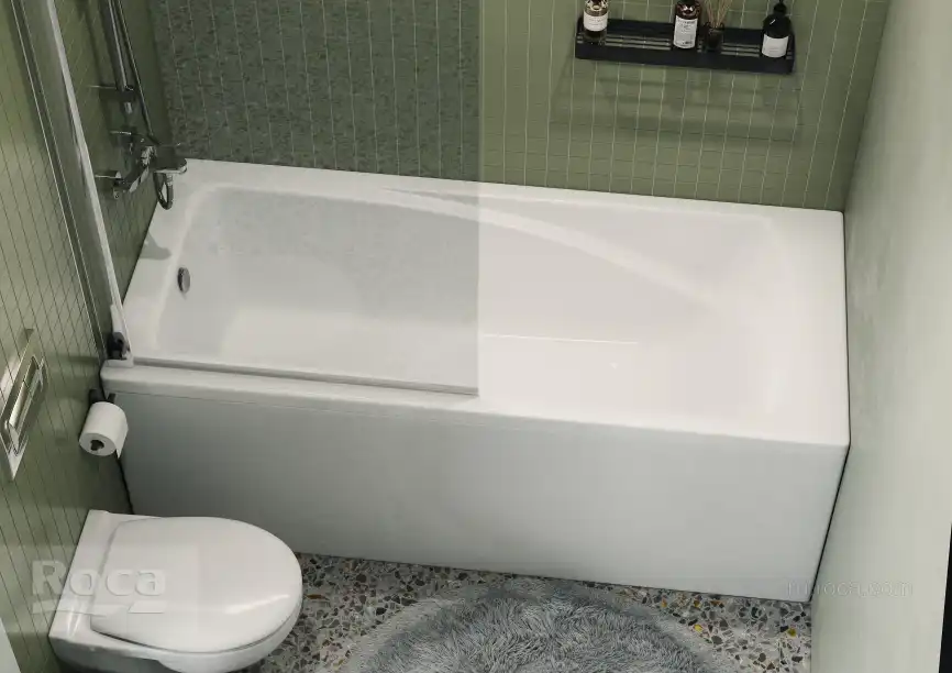 Акриловая ванна Roca HALL 170х75 ZRU9302768 прямоугольная, Белая фото 7