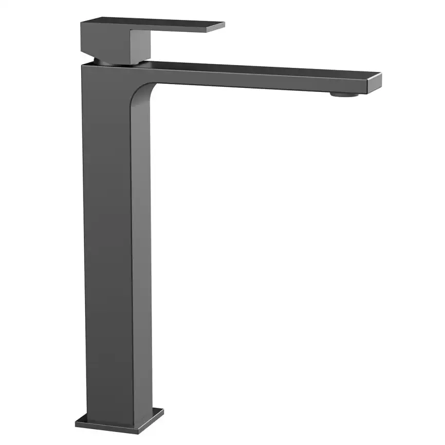 Смеситель для раковины Vincea Cube VBF-1C02GM однорычажный, вороненая сталь фото 2