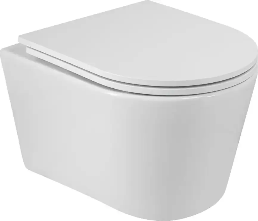 Подвесной унитаз CEZARES LINER CZR-3808-53-TH-TOR/SC, со смывом TORNADO, с сиденьем микролифт фото 1