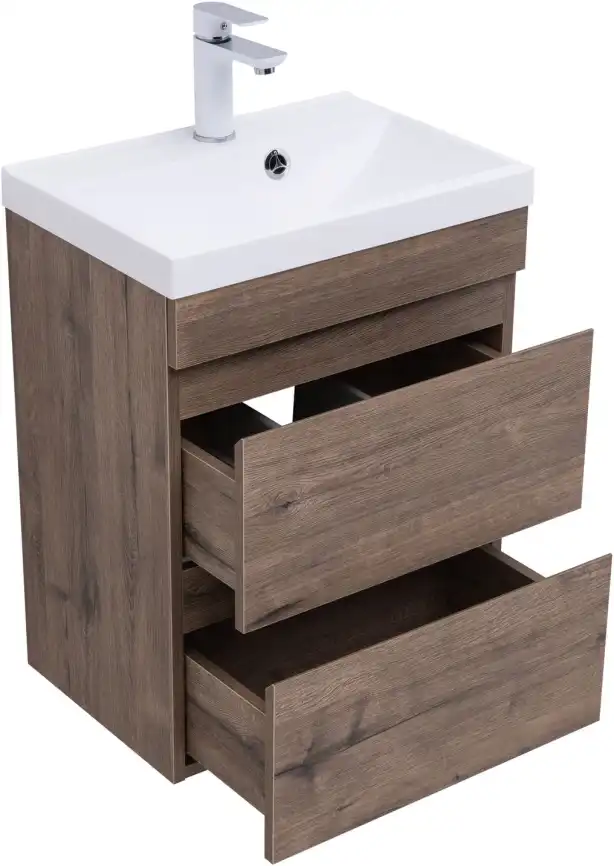 Тумба под раковину Aquanet Нота New 50 дуб веллингтон табак 334190 фото 4