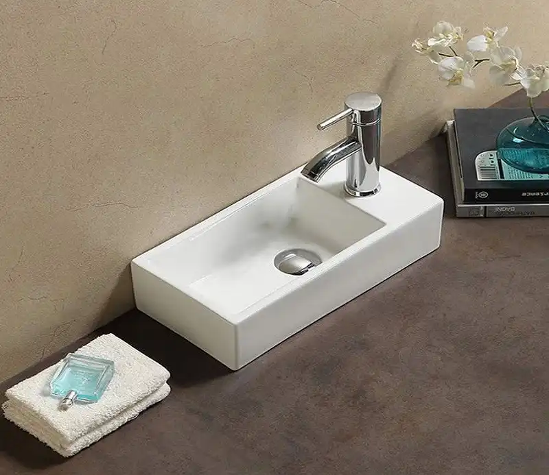 Умывальник CeramaLux 9048DL 405х200х100 Подвесная цвет Белый фото 2