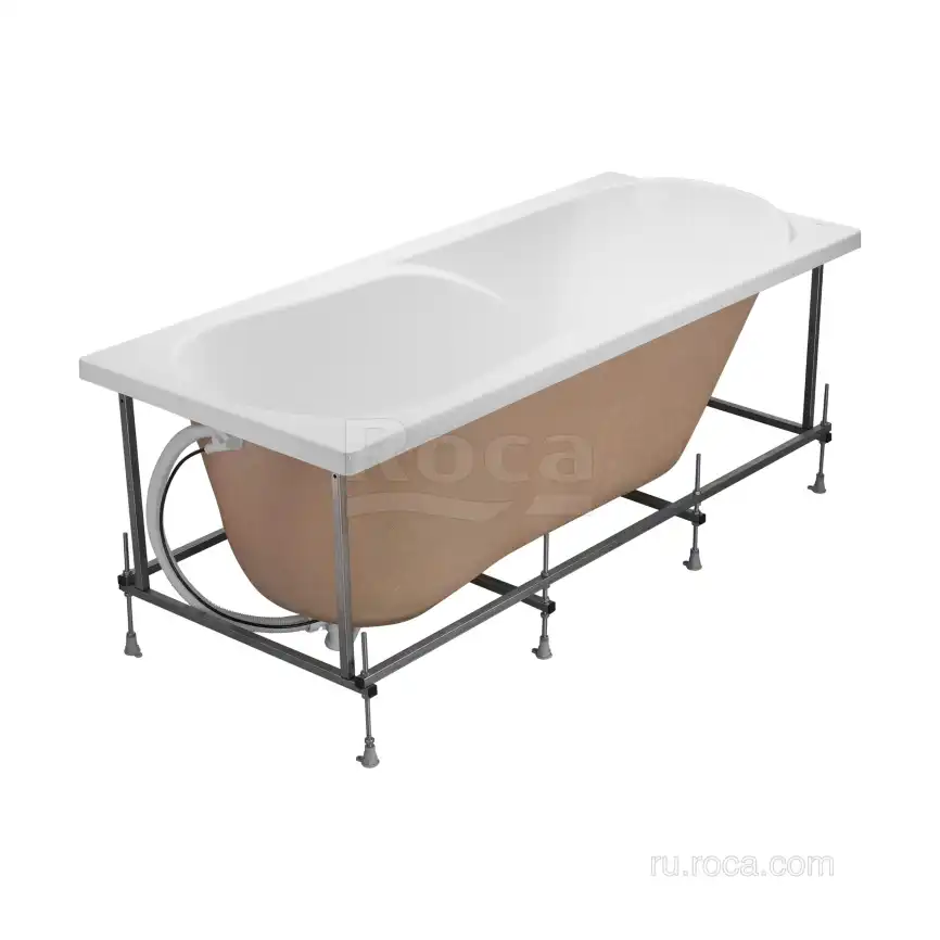 Акриловая ванна Roca Uno 170х75 ZRU9302870 прямоугольная, Белая фото 6