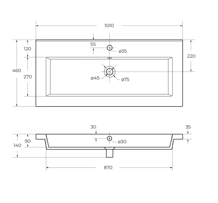 Керамическая раковина CEZARES CZR-8070-100 фото 6