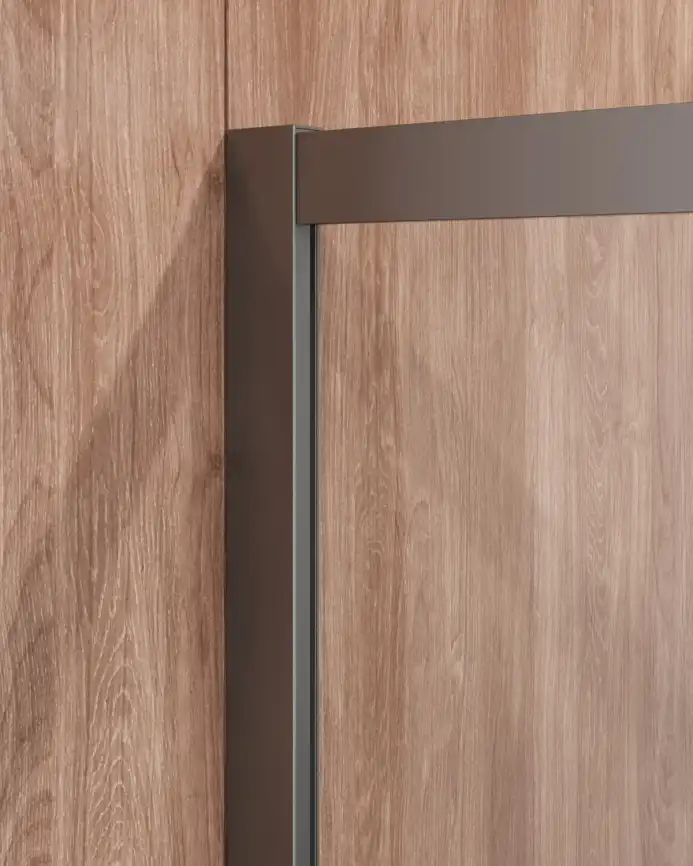 Душевой уголок CEZARES MOLVENO-A-2-100-C-GM-IV стекло Прозрачное, профиль Оружейная сталь фото 5