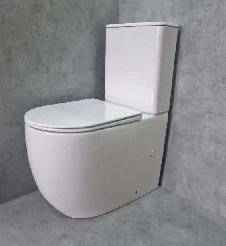 Унитаз-компакт CeramaLux TR2177 Tornado смыв торнадо, безободковый, Белый фото 3