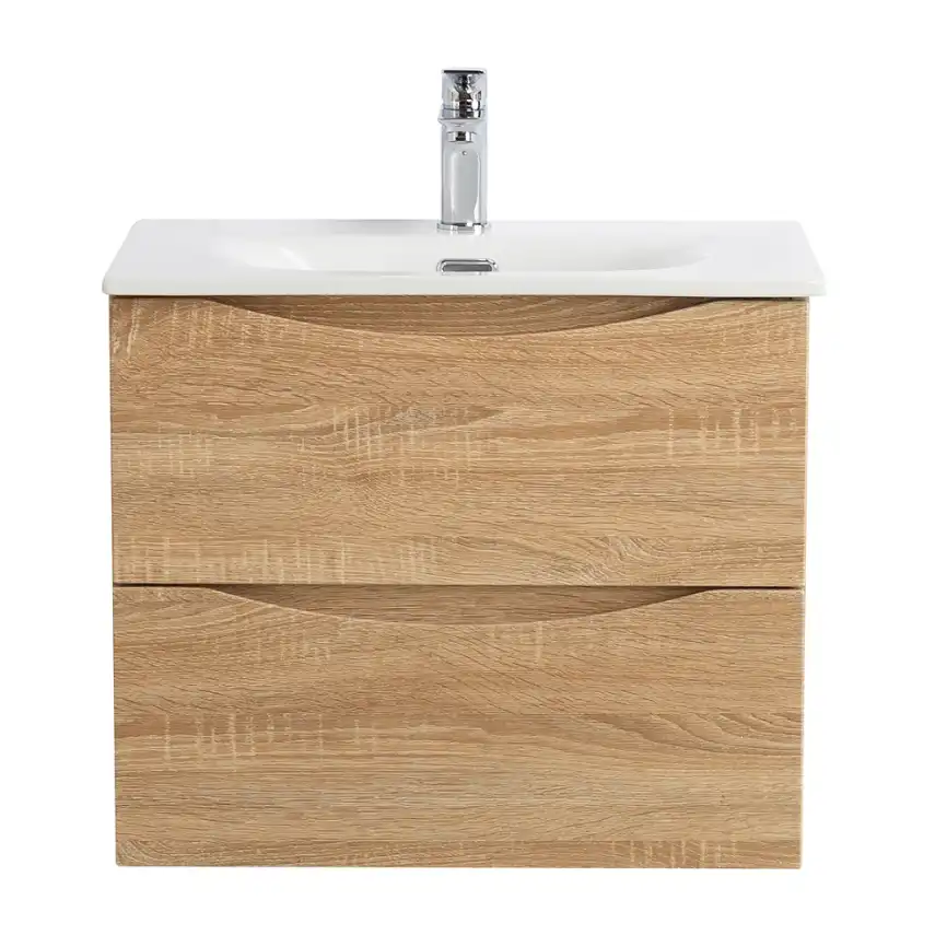 Тумба под раковину BelBagno MARINO-CER-MINI-600-2C-SO-WO-P подвесная Rovere Bianco фото 1
