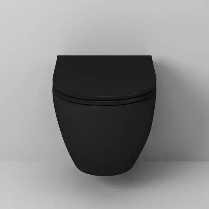 Подвесной унитаз Grossman GR-4455BMS безободковый, Черный матовый фото 4