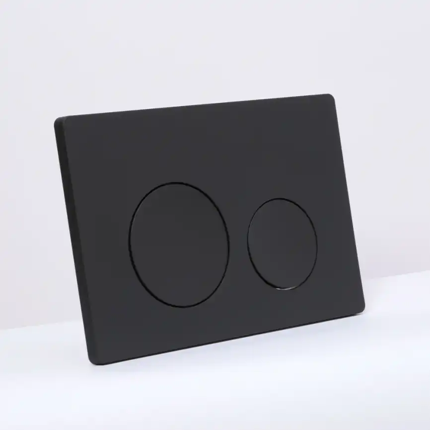 Клавиша смыва AVS 809-0012-MB круглые кнопки, черная матовая фото 2