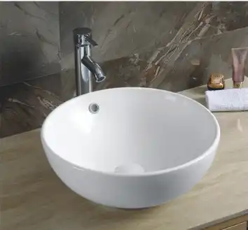 Раковина накладная CeramaLux 435х435х160 9003А, цвет Белый фото 1