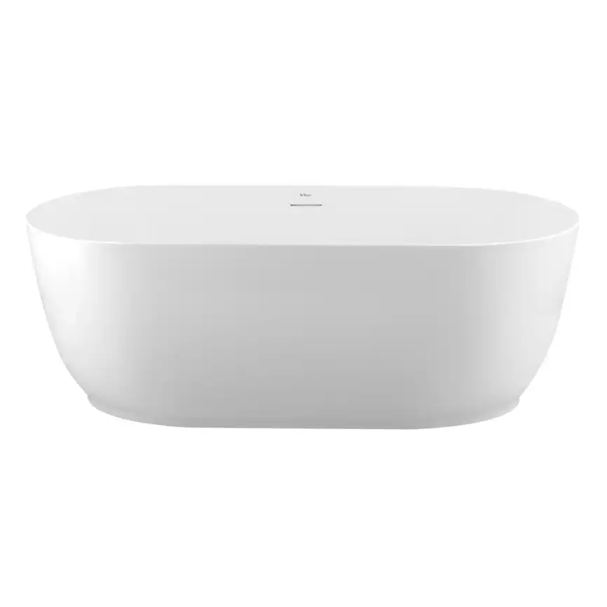 Акриловая ванна BELBAGNO 170х80 BB413-1700-800-MATT овальная, отдельностоящая, Белая матовая фото 1