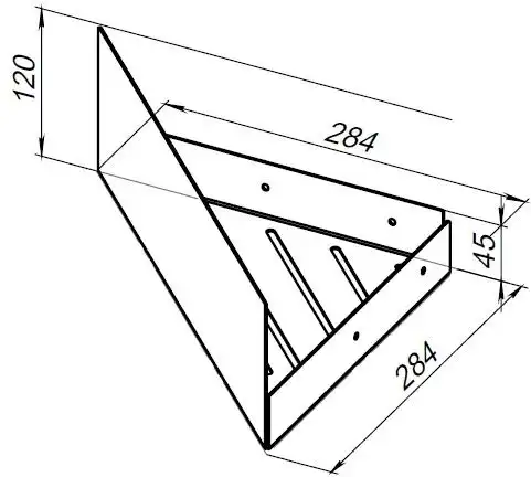 Полка Aquanet Магнум Н 28x28 белая матовая, угловая, 341542 фото 2