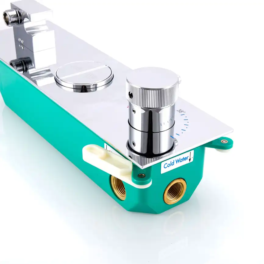 Смеситель для душа Vincea VSCV-422TCH встраиваемый  двухфункциональный, термостатический, хром фото 3