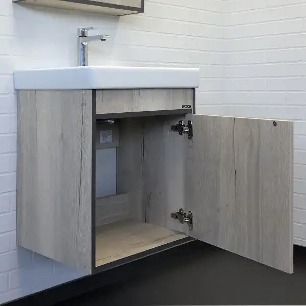 Тумба с умывальником Comforty Вена 55 Дуб дымчатый, 00-00008928 фото 3