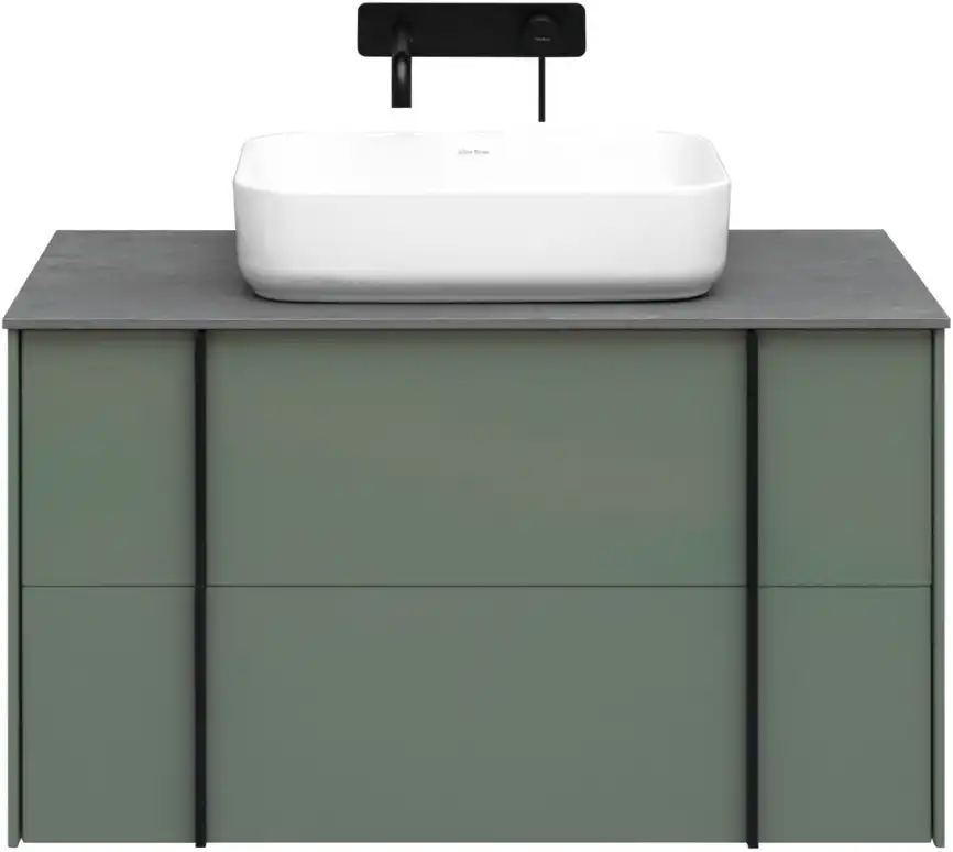 Тумба под раковину Allen Brau Reality 90 1.32006.CGM олива матовый фото 13