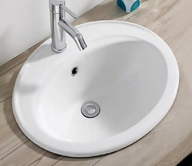 Умывальник CeramaLux 9413 560х480х190 Полувстраиваемая цвет Белый фото 1