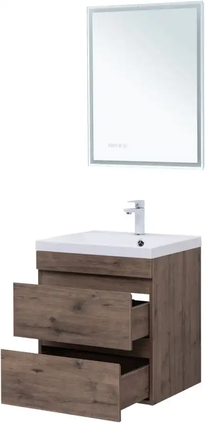 Тумба под раковину Aquanet Нота New 60 дуб веллингтон табак 334191 фото 10