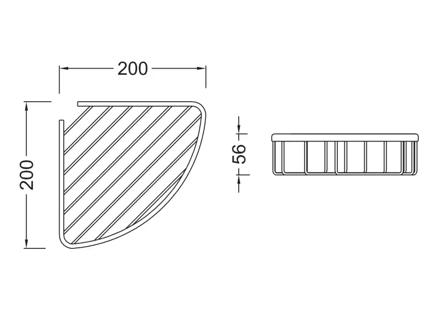 Полка для душа угловая Aquatek AQ4906BG, Золото матовое фото 2