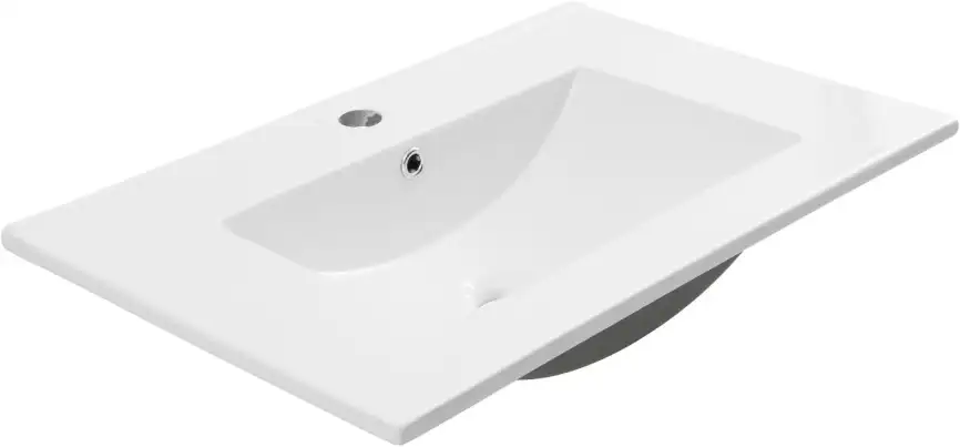 Раковина Aquanet Flow 70, белая, 347430 фото 4