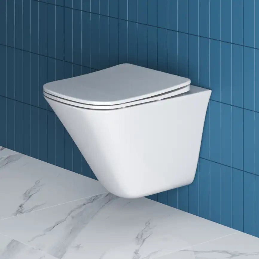 Подвесной унитаз BelBagno MARMI BB052CHR, безободковый, Белый фото 1