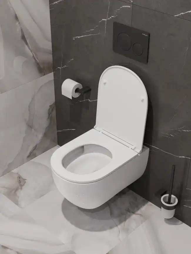 Унитаз подвесной BelBagno ETNA BB008CH-TOR/SC безободковый с сиденьем и смывом TORNADO фото 16