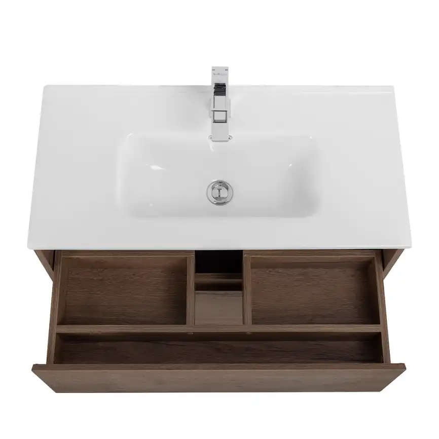 Тумба под раковину BelBagno KRAFT39-800/390-2C-PIA-RT напольная Rovere Tabacco фото 6