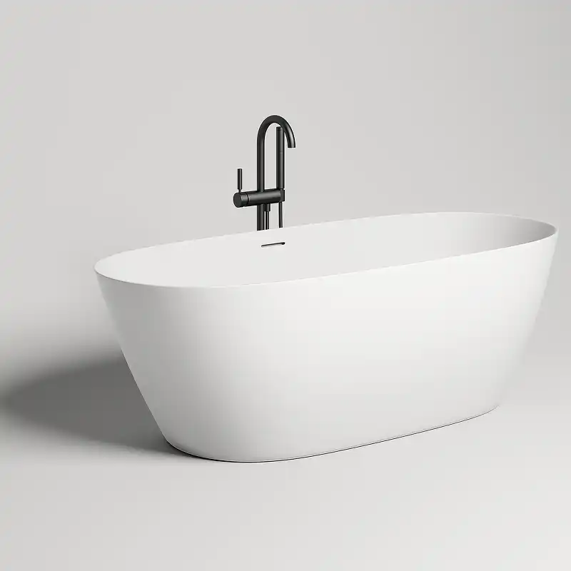 Ванна Salini Sofia 170х80 102526M из материала S-Stone, Белая матовая фото 1