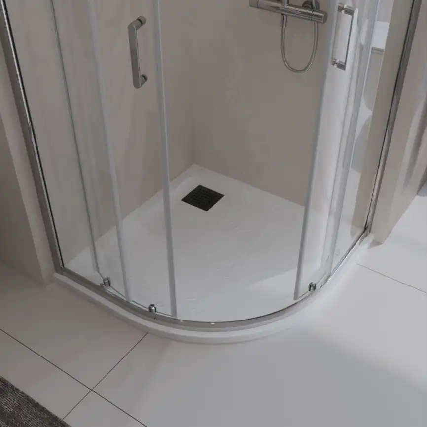 Душевой поддон BelBagno UNO 90х90 из искусственного камня, TRAY-MR-UNO-R-90-550-35-W-NO, Белый фото 3