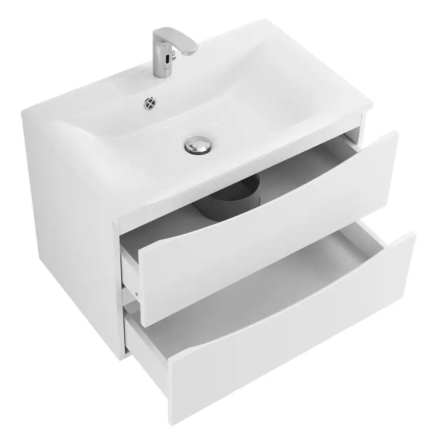 Тумба под раковину BelBagno MARINO-750-2C-SO-BO-P подвесная Bianco Opaco фото 7