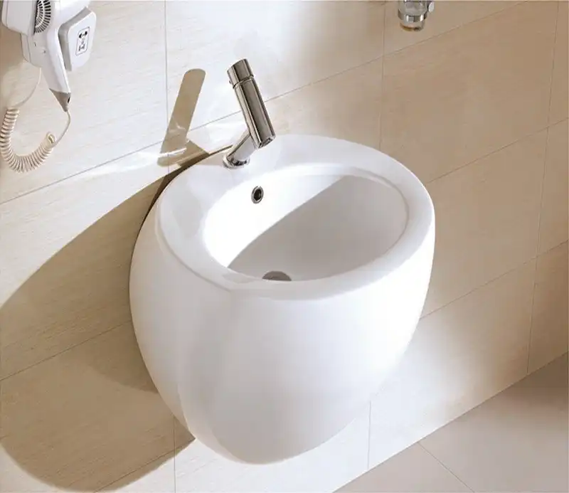 Умывальник CeramaLux 1012 600х430 Подвесная цвет Белый фото 1