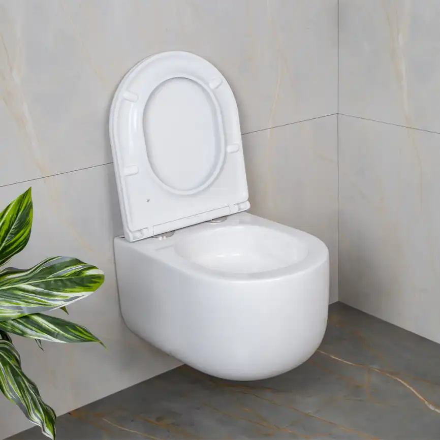 Унитаз подвесной AVS Декарт 801-0036-P-T2-GW безободковый, со смывом Торнадо, белый фото 14