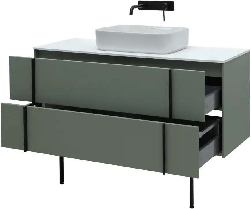 Тумба под раковину Allen Brau Reality 120 1.32008.CGM олива матовый фото 4