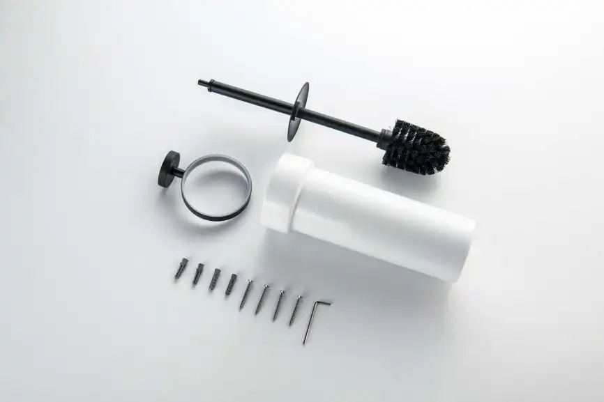 Ершик для унитаза Aquatek Бетта AQ4610MB, Черный матовый фото 4