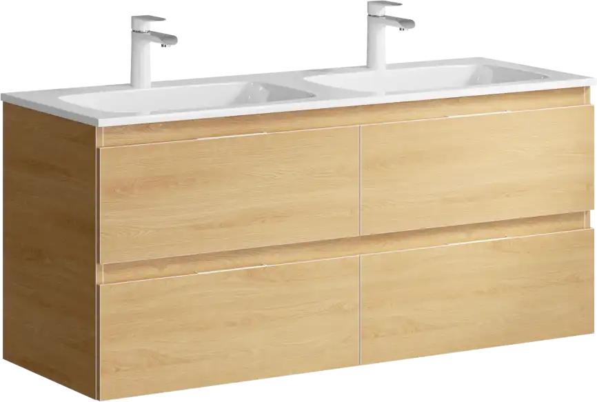 Тумба с раковиной подвесная Aqwella 5 Stars Accent 120 см, ACC0112DZ, цвет Дуб золотой фото 1